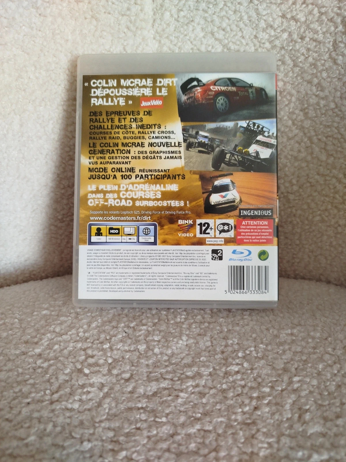 Jeu Colin Mcrae Dirt PlayStation 3 – photo 2
